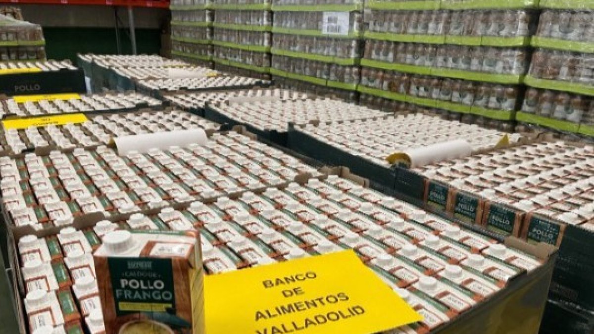 Donación de Mercadona al Banco de Alimentos de Valladolid