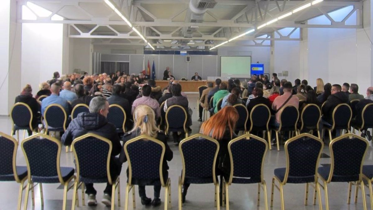 Sala habilitada en la Feria de Valladolid para el 'macrojuicio'.