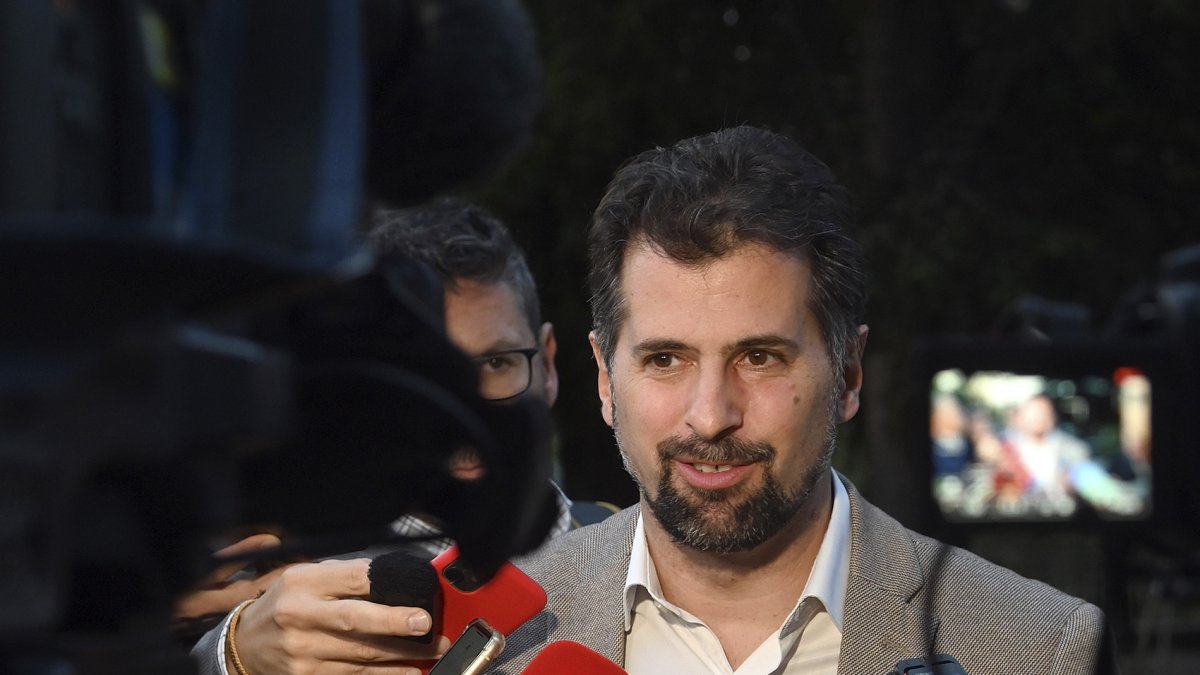 Luis Tudanca, en Burgos