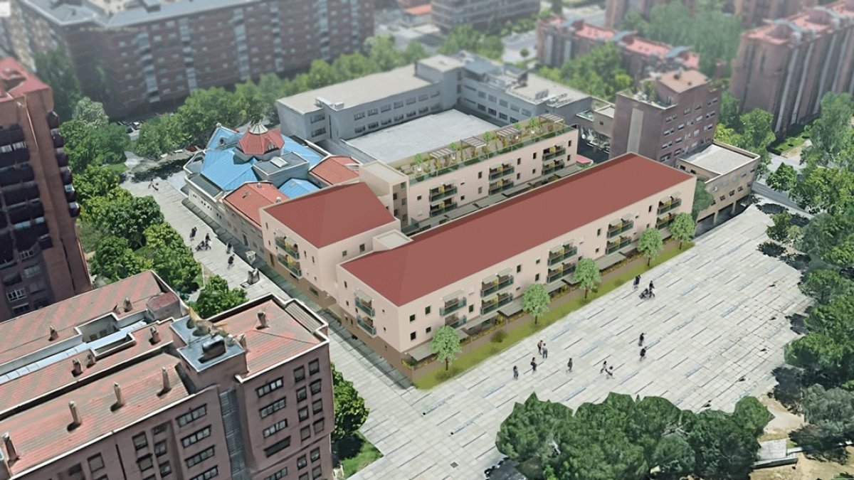 Recreación de apartamentos promovidos por Cooper Housing en Huerta del Rey.