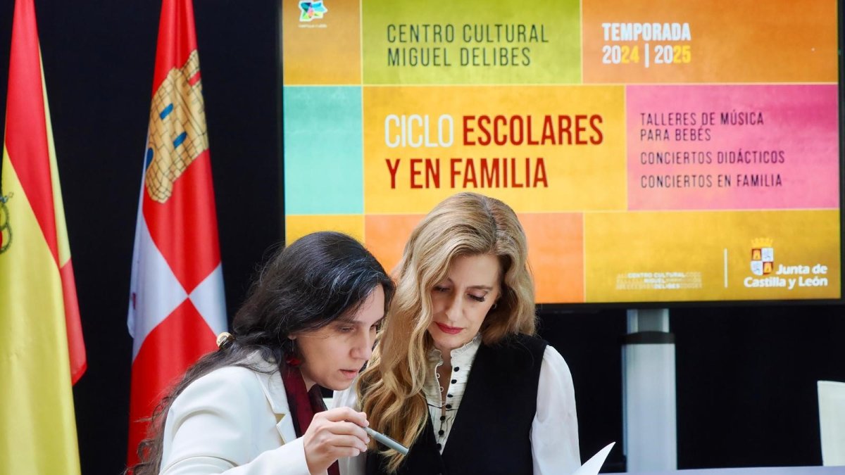 Lucrecia Colominas y Mar Sancho, esta mañana