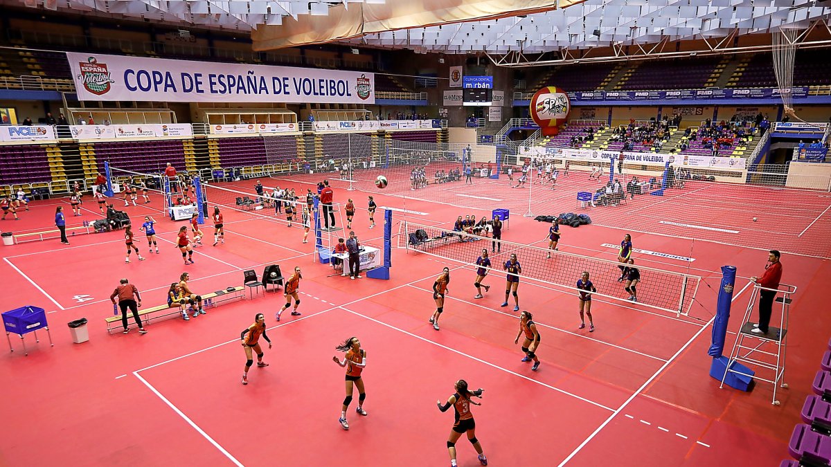 Imagen de archivo de la Copa España de voleibol celebrada el pasado año en el pabellón Pisuerga.