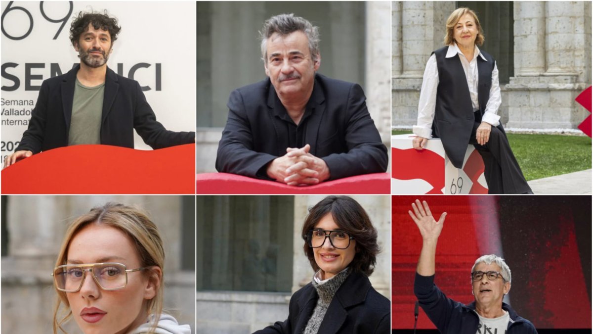 Rodrigo Sorogoyen, Eduard Fernández, Carmen Machi, Esther Espósito, Paz Vega y Alain Guiraudie en la Seminci.