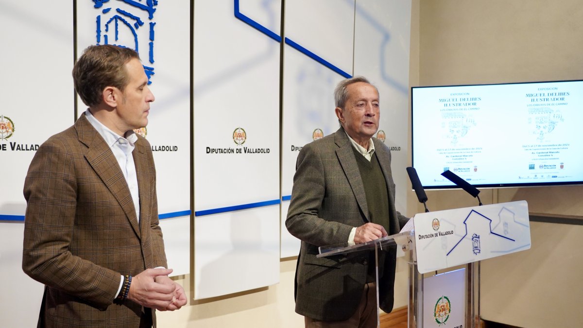 Conrado Íscar y Germán Delibes, esta mañana