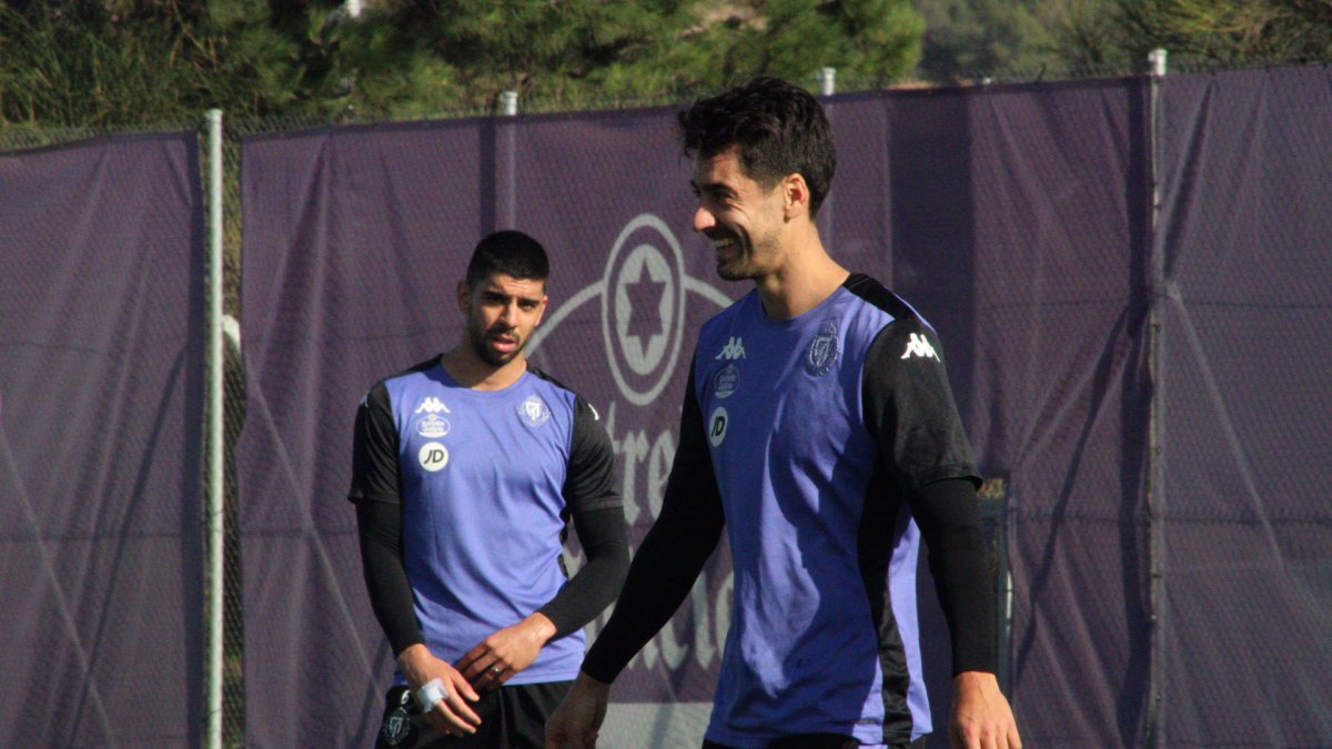 De la Hoz durante un entrenamiento