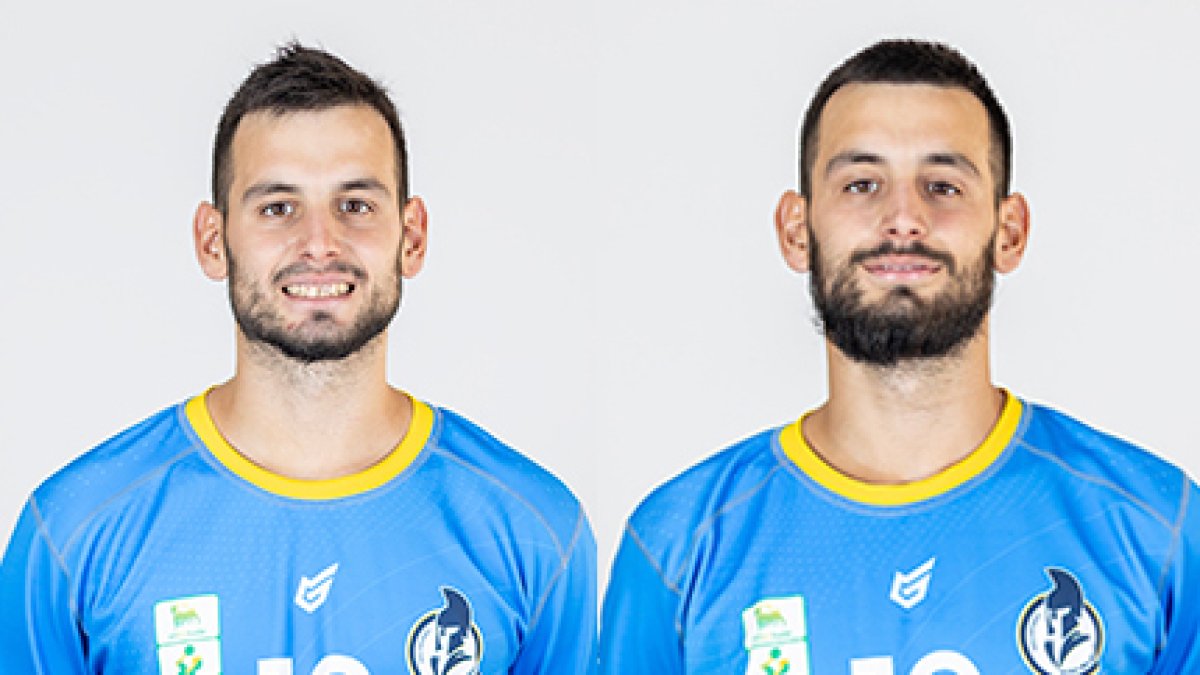 Álvaro Martínez y Miguel Martínez, lateral y pivote del Recoletas Atlético Valladolid.