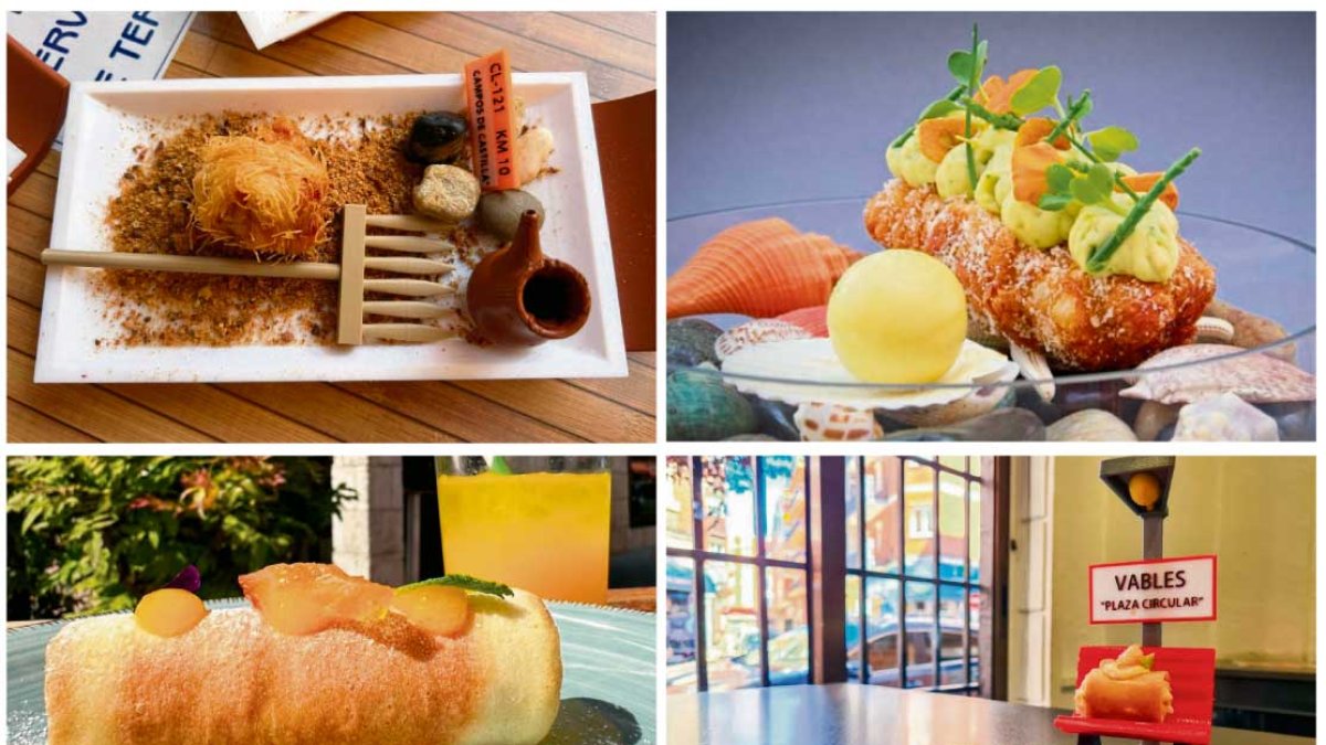 Imagen de cuatro de los pinchos finalistas