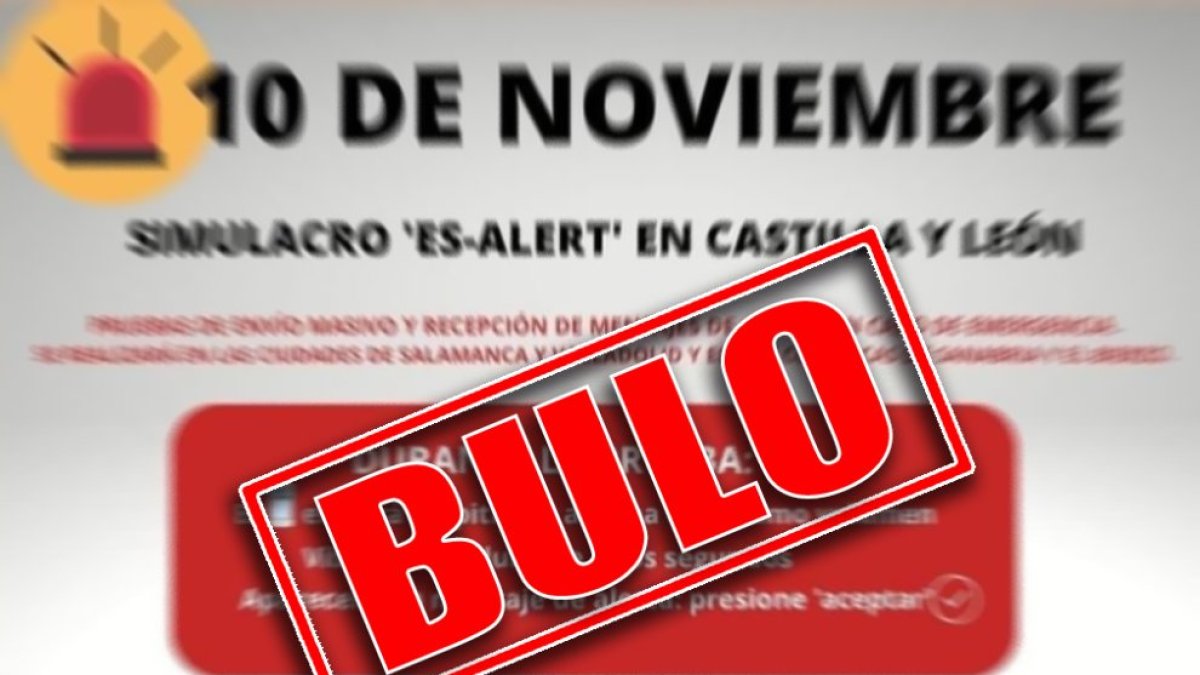 Cartel del bulo del 112 difundido en las redes sociales