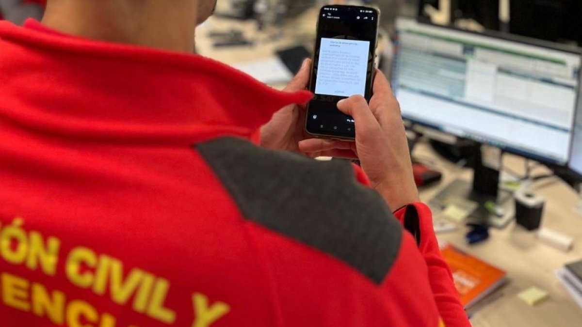 Protección Civil activó el sistema 'es-alert' en octubre de 2024 en Castilla y León para localizar a un desaparecido en Zamora