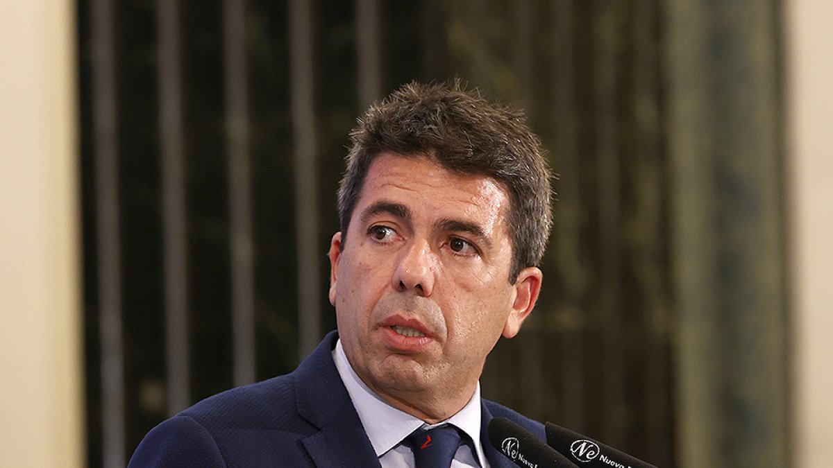 El presidente del PP de la Comunitat Valenciana Carlos Mazón.