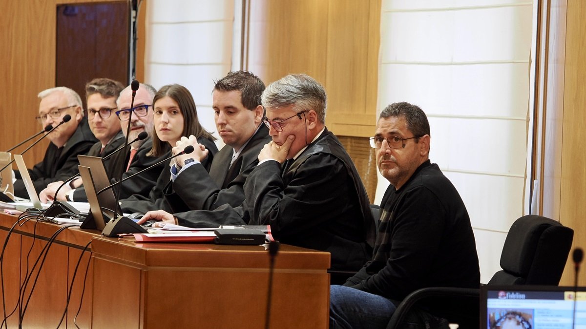 Imagen de archivo del juicio contra el acusado del doble crimen de Santovenia.
