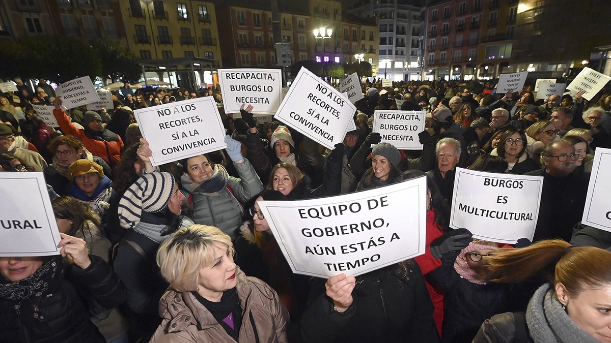 Manifestación ‘Burgos por la convivencia’.