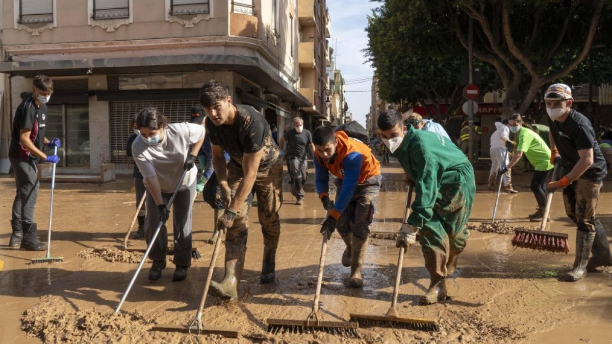 Equipo de rescate de Castilla y León en la Comunidad Valenciana.