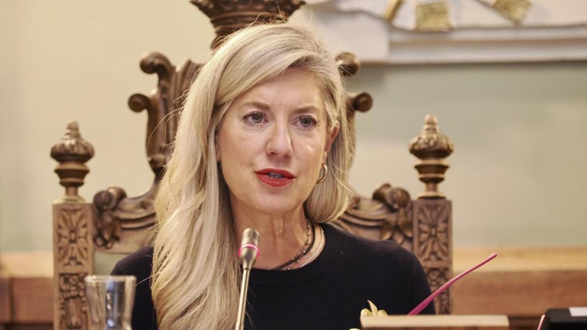 Irene Carvajal, portavoz de Vox y primera teniente de alcalde del Ayuntamiento de Valladolid, en una imagen de archivo.