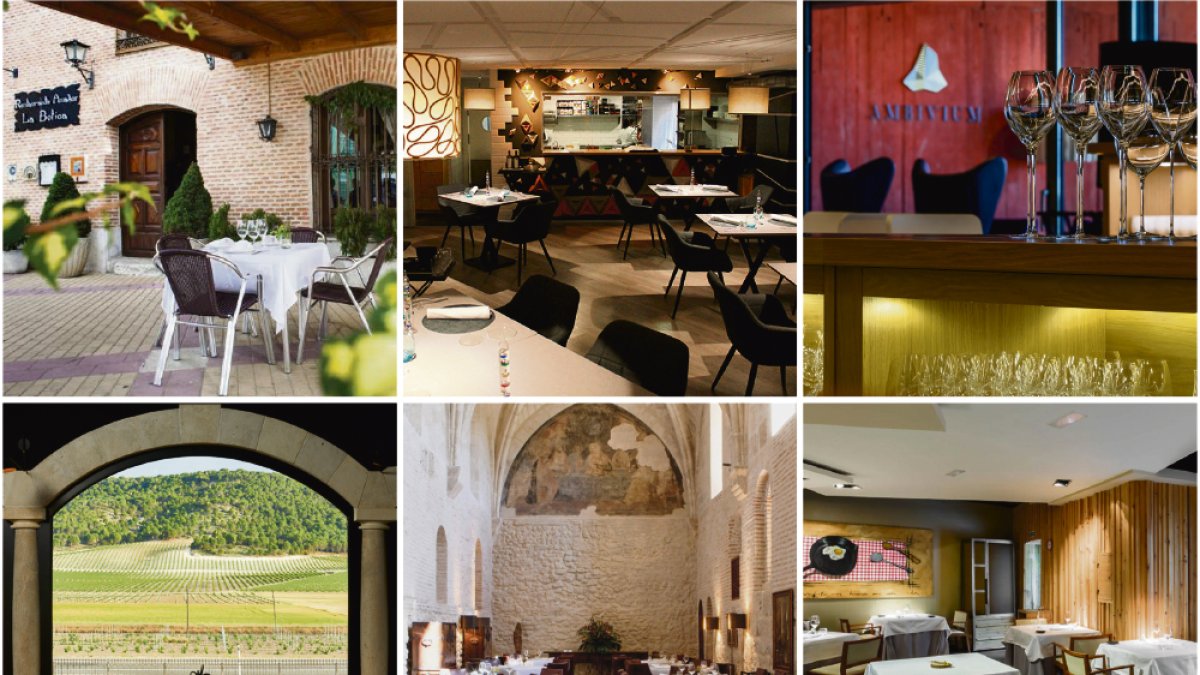 Imagen de los seis restaurantes de Valladolid con Estrella Michelin