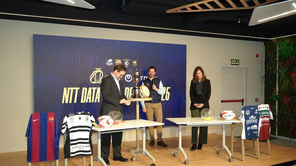 Imagen del sorteo de las semifinales de la Copa del Rey.