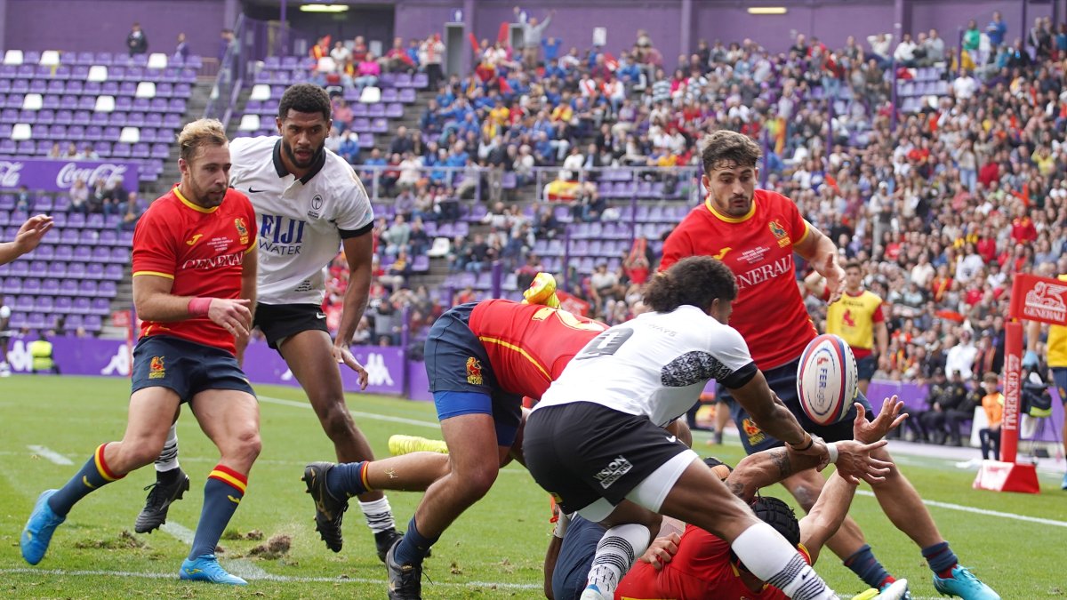 La selección española absoluta de rugby masculino se enfrenta a Fiyi en el estadio José Zorrilla de Valladolid.