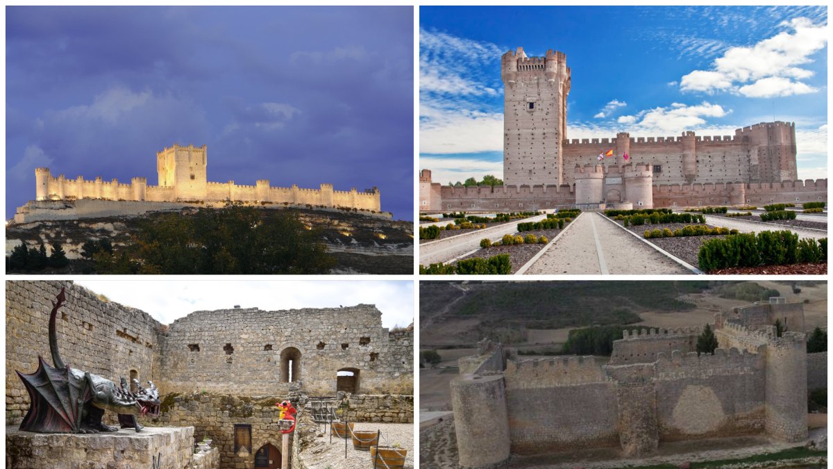 Castillos de Peñafiel, Medina del Campo, Trigueros del Valle y Urueña.
