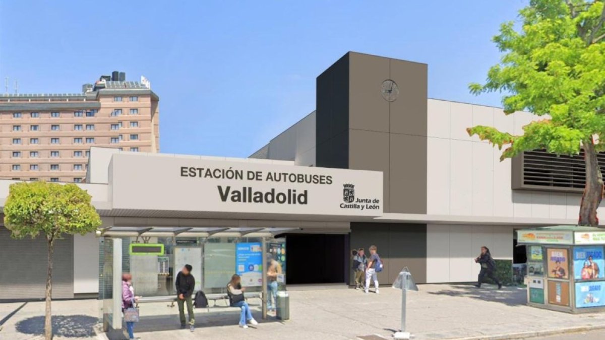 Fotos de la futura renovación de la estación de autobuses de Valladolid.