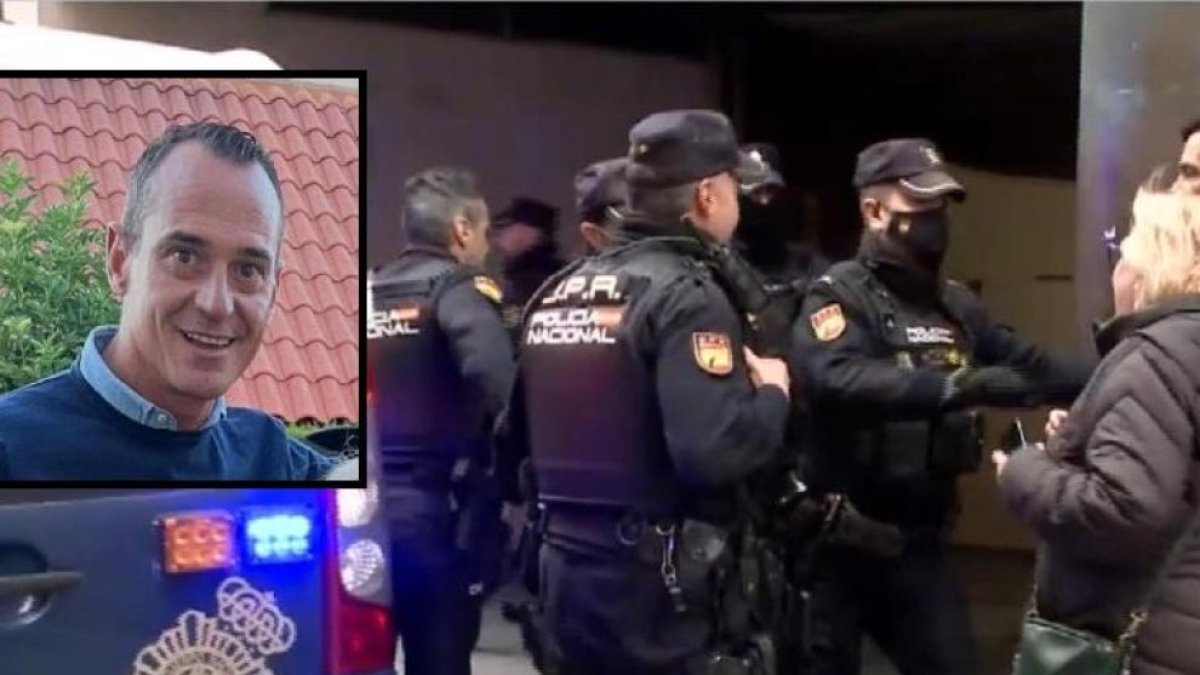 Familiares y allegados de las víctimas mortales protestan en el juzgado en una declaración de David Maroto (en el recuadro),