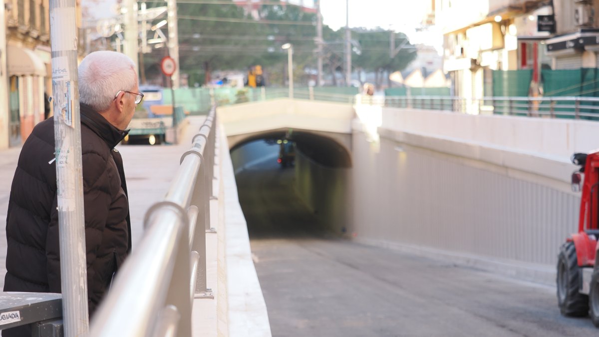 Imagen de esta semana del túnel de Labradores ultimando su apertura