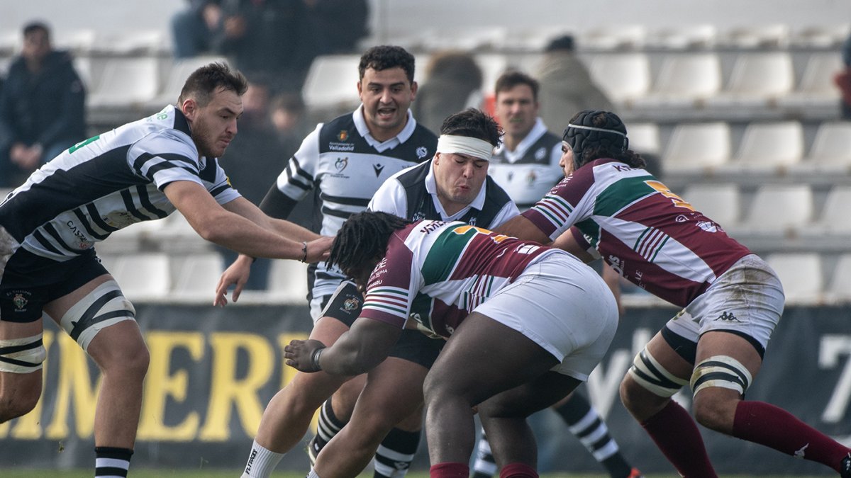 Acción del partido entre vallisoletanos y madrileños.
