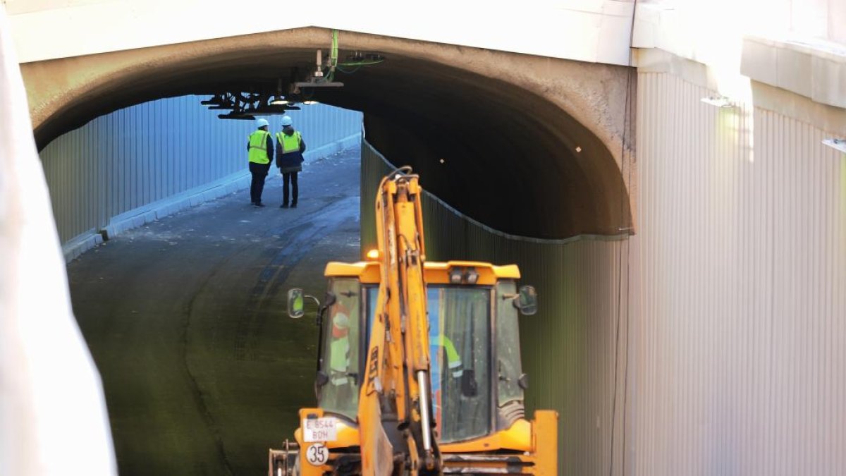 Túnel de Labradores. Único en obras de la integración ferroviaria de Valladolid