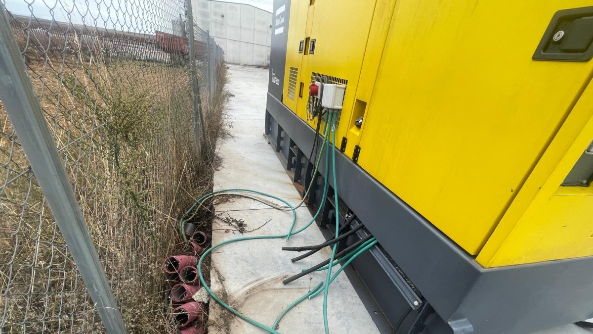 Estado en el que quedaron las instalaciones de la bodega Mayor de Castilla tras el robo.