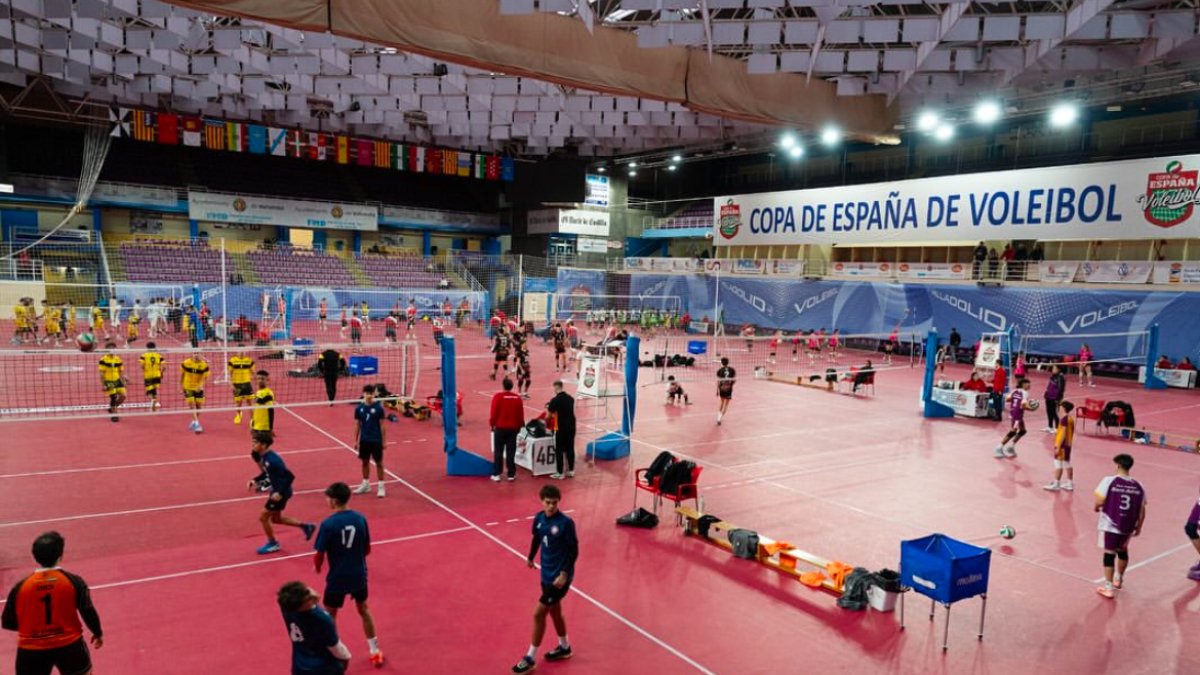 Fotografía del Polideportivo Pisuerga durante el desarrollo de la Copa España