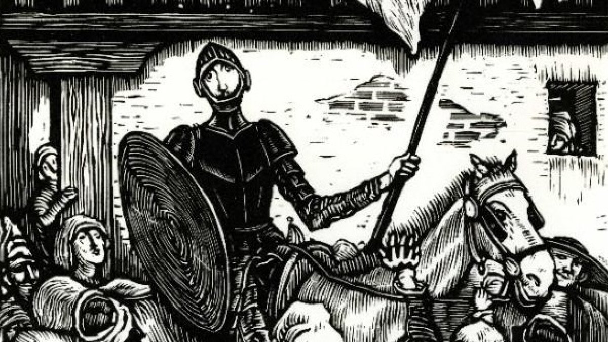 Detalle de uno de los grabados de Luis Jou