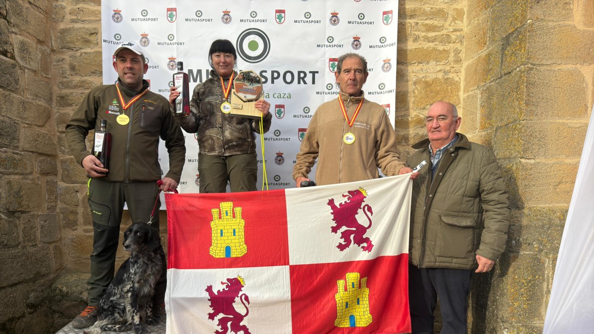 Equipo de Castilla y León campeón de España de becadas.