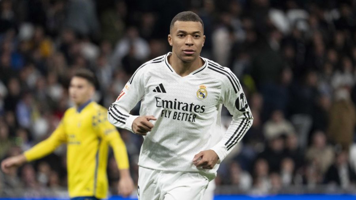 Mbappé, en el partido contra Las Palmas
