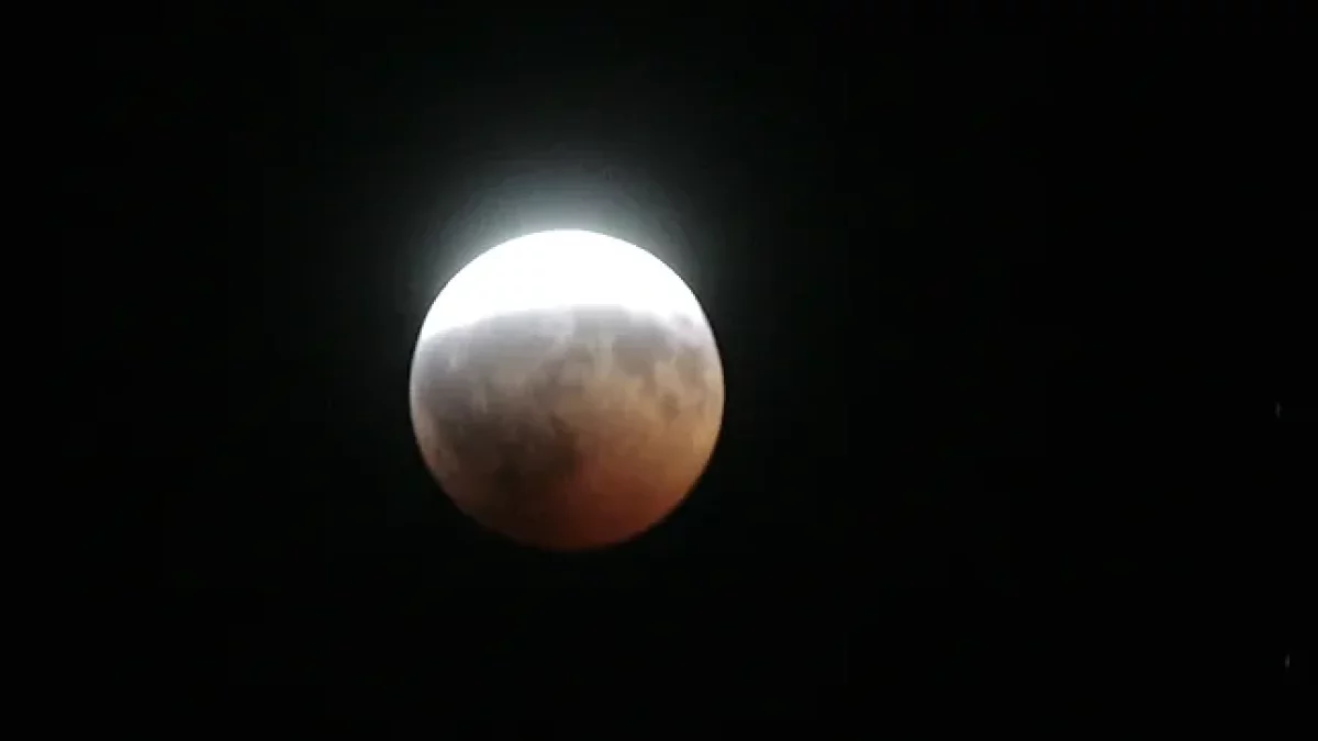 Eclipse de luna, en una foto de archivo.