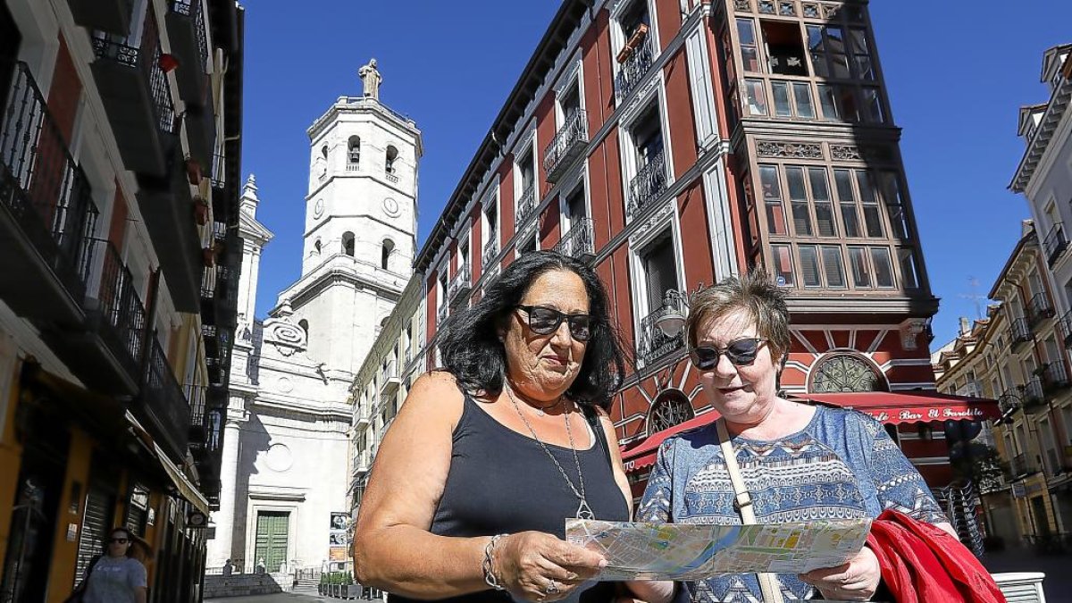 Turistas en Valladolid, en una imagen de archivo