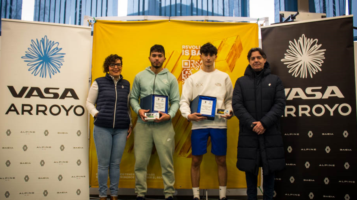 Los finalistas del Máster de categoría absoluta masculina, Sanchez y Pinzón