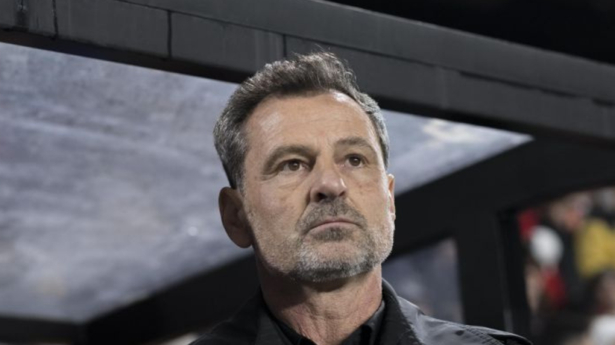 Diego Cocca en el partido contra el Rayo Vallecano