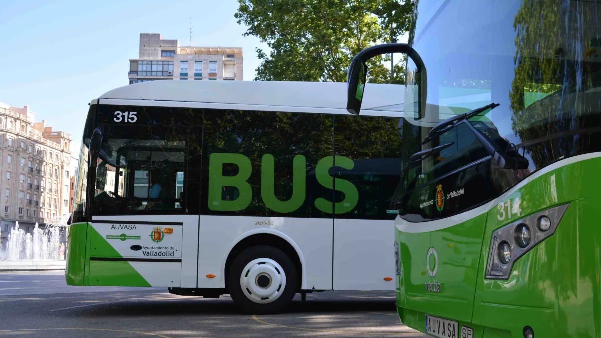 Autobuses de Auvasa en una imagen de archivo