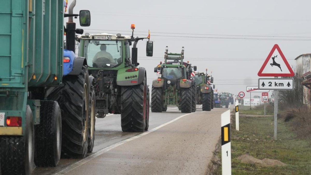 Movilización de tractores en La Mudarra