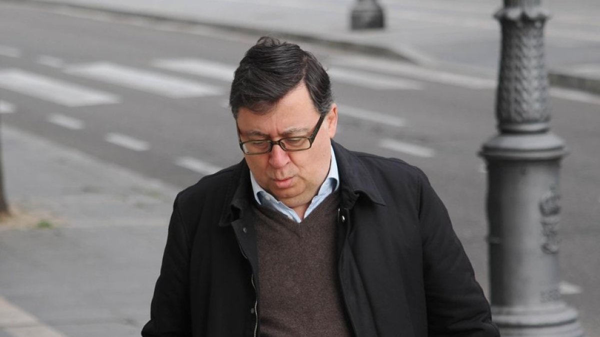 Rafael Delgado, en una imagen de archivo llegando a la Audiencia por el juicio de la Perla Negra.