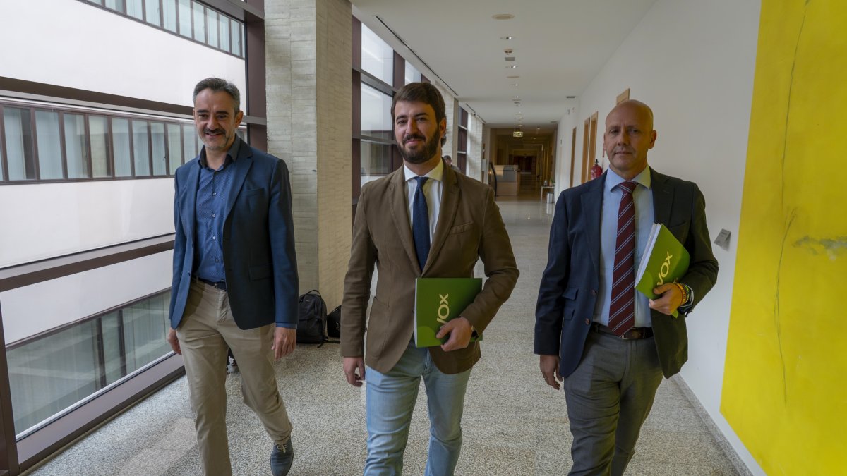 David Hierro, Juan García Gallardo y Carlos Menéndez