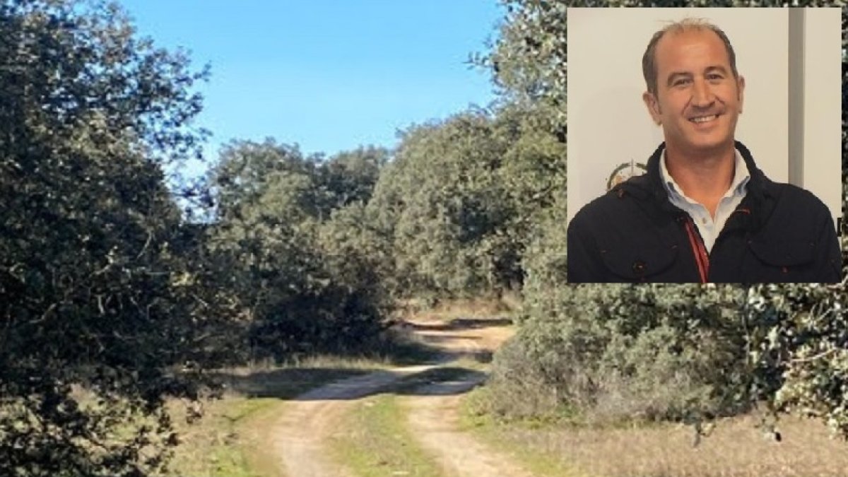 Camino de San Román en Castronuño y el alcalde José Ignacio Vázquez.