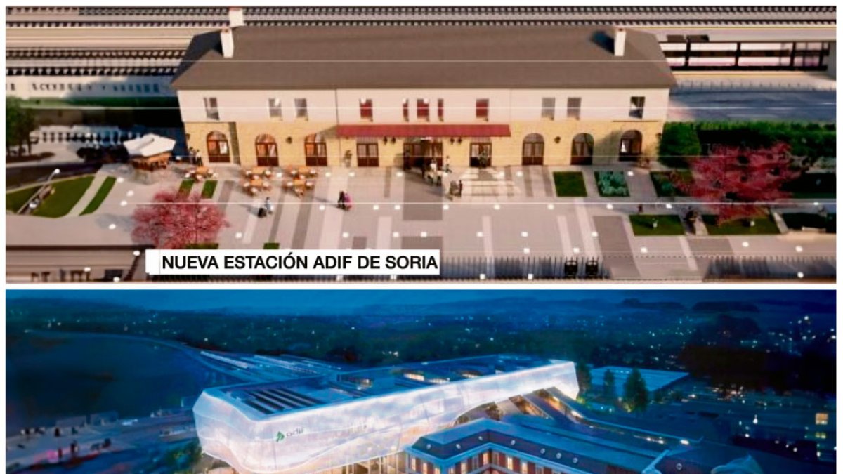 Comparativa de Soria Ya entre ambas estaciones de trenes