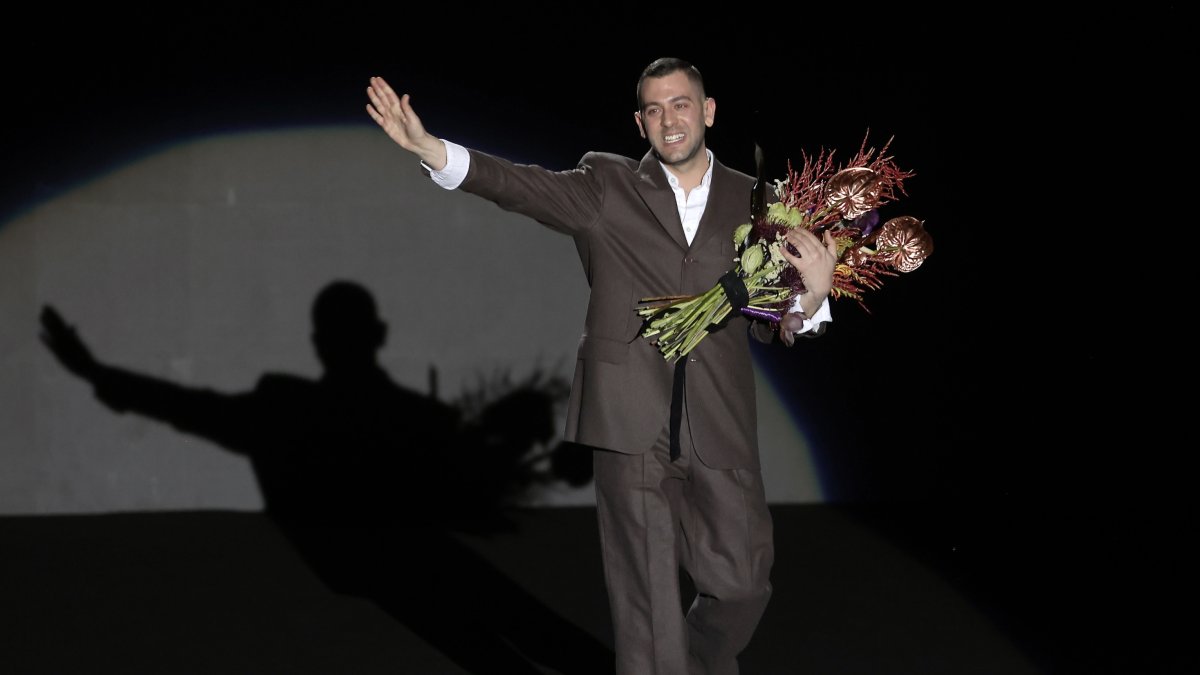 Baro Lucas en la presentación de 'Aeterna Fall' en la Madrid Fashion Week.