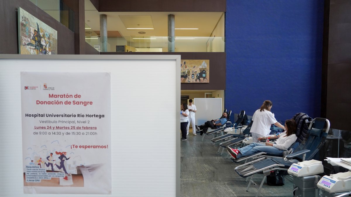 Imagen de archivo de una maratón de donaciones de sangre en el Río Hortega