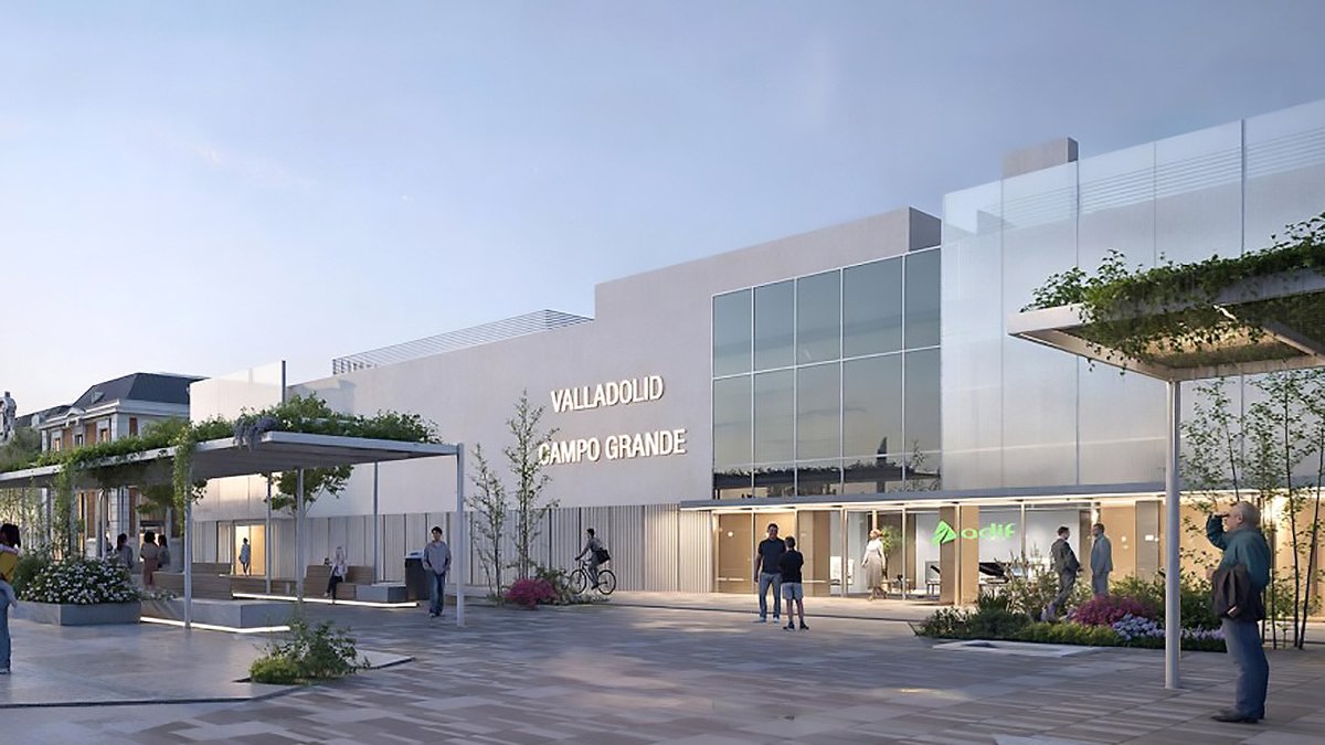 Nueva estacion de Campo Grande de Valladolid.