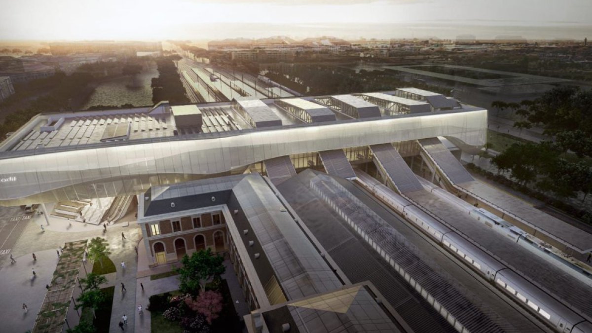 Imagen de la nueva estación de tren Campo Grande de Valladolid.