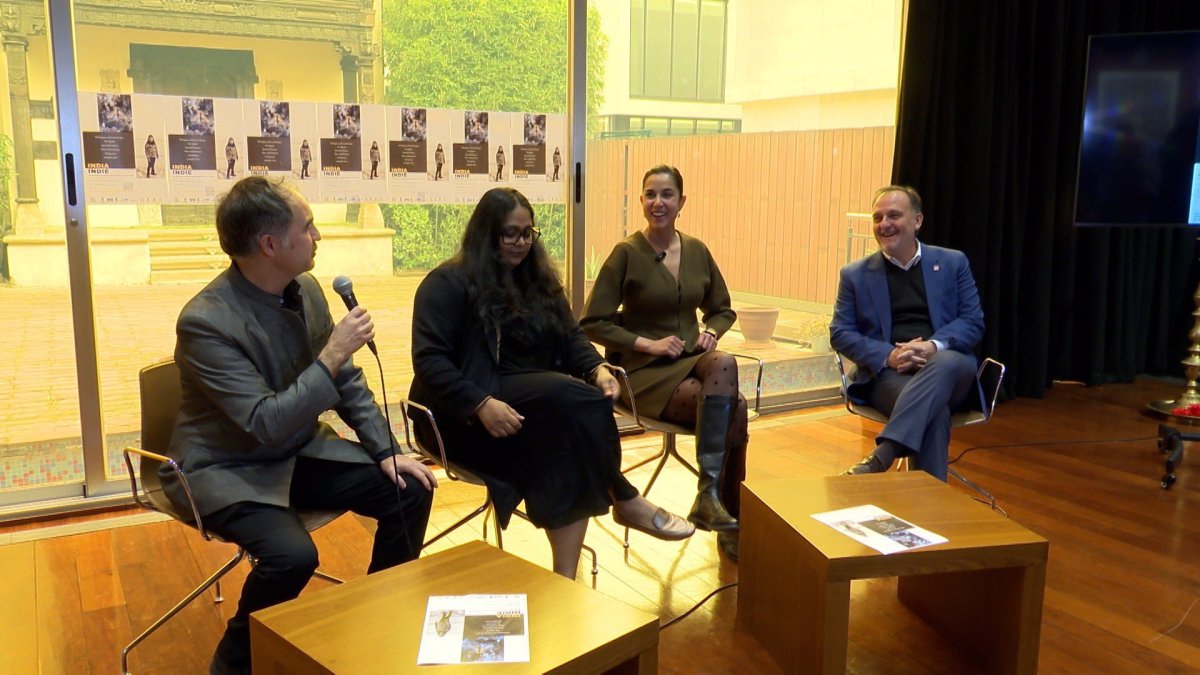 Rodríguez, Ushadevi, Jiménez y Guimeráns, esta mañana.
