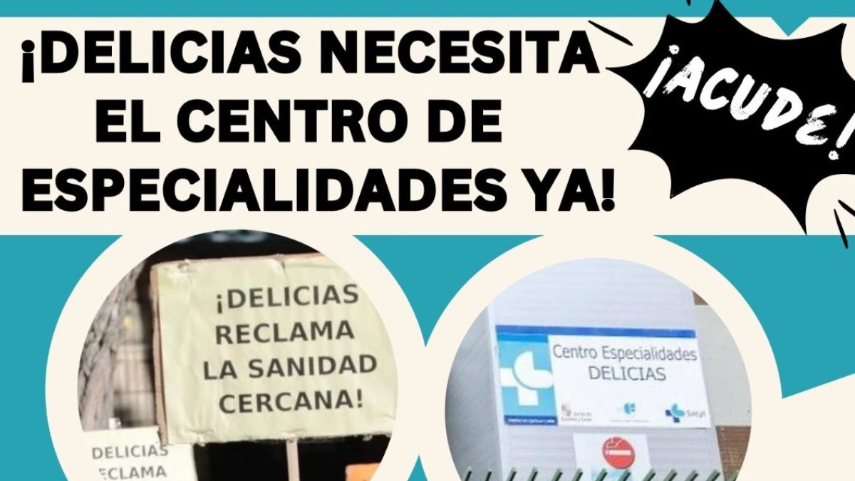 Cartel de la Asamblea Vecinal del barrio Las Delicias.