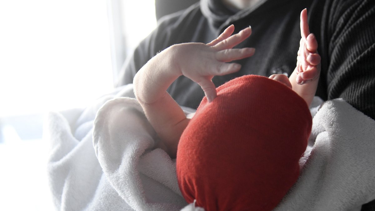 Un bebé en una imagen de archivo