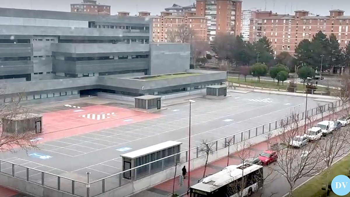 Copos de nieve en Valladolid.